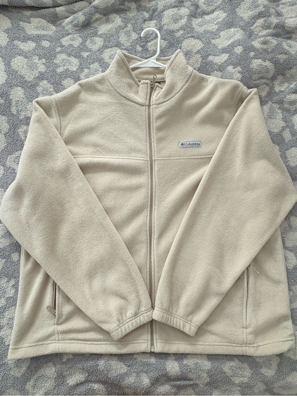 Columbia women’s XXL Cream Full-Zip Fleece Jacket - Neutral Tone